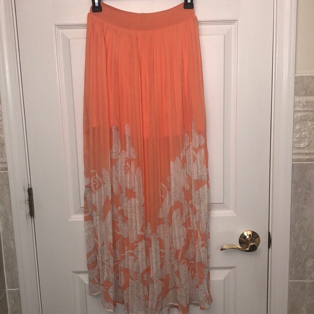 Butterfly Pattern Salmon Skirt